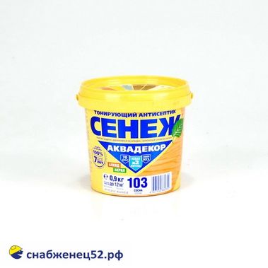 СЕНЕЖ Аквадекор Х2-103 (сосна) - 0,9 кг